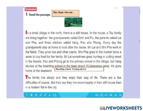 English 8 Unit 3 Look 2 Ex 1234
