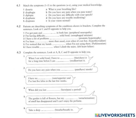 Functions of the body