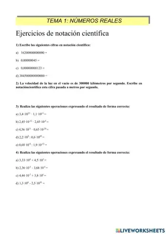 Notación científica