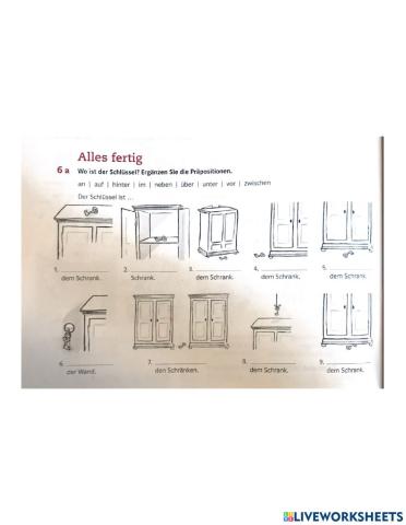 Wo ist der Schüssel?