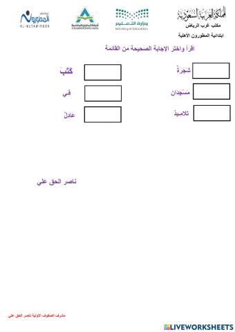 المفرد - المثنى - الجمع - الاسم - الفعل - الحرف مدارس المطورون - ناصر الحق