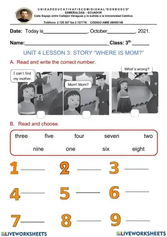 STORY: WHERE IS MOM?