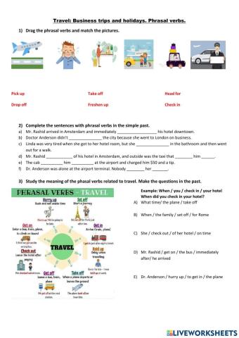 Travel phrasal verbs