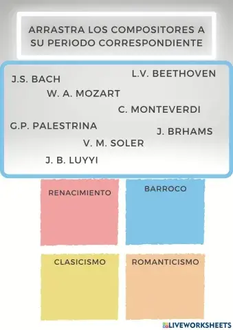 Arrastra los composiotres a su periodo