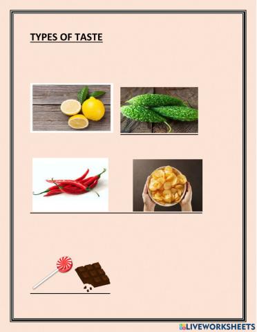 Types of taste