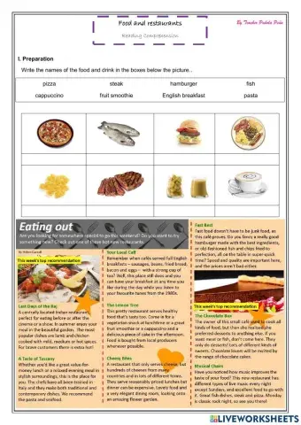 Food and restaurants