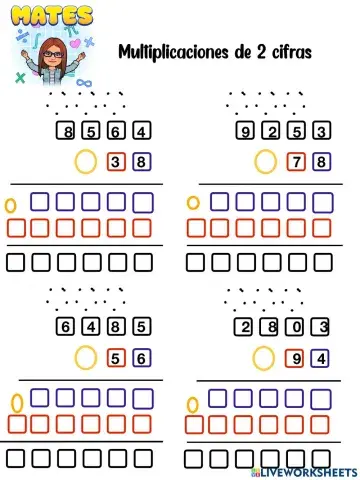 Multiplicación 2 cifras