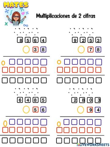 Multiplicación 2 cifras