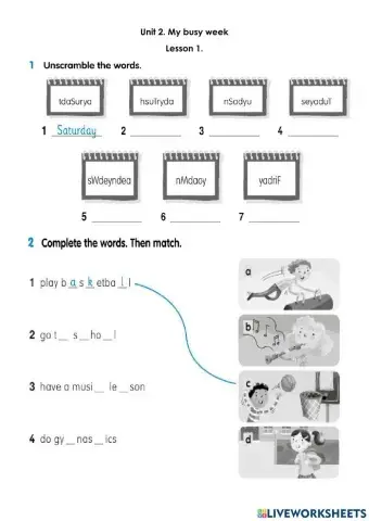 Academy stars 2 Unit 2