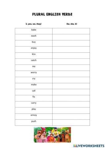Plural verbs
