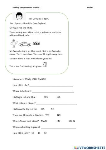 Module 1 Smiles 3 reading