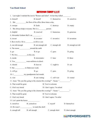 Revision midterm-grade 8