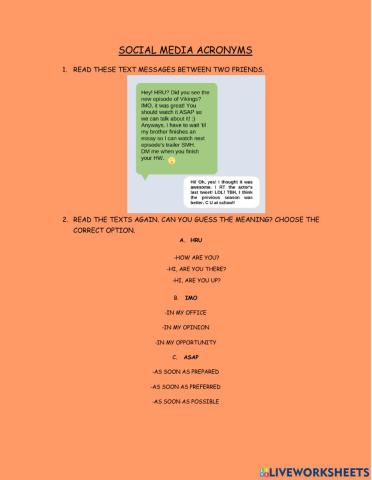 Social media acronyms 2