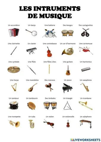 Les intruments de musique