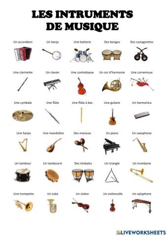 Les intruments de musique