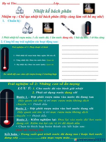 Sự nóng lạnh - phép đo nhiệt độ