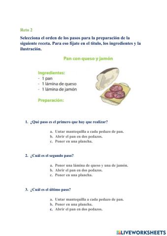 Reto 2- Receta