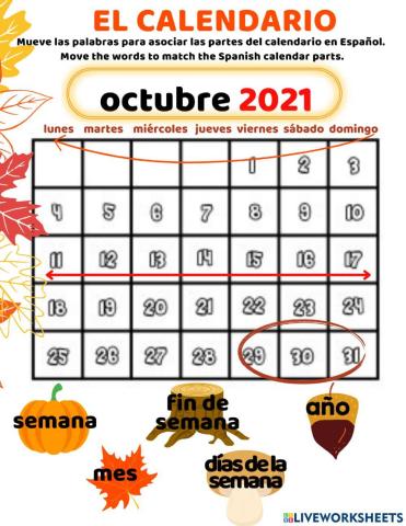 Partes del Calendario