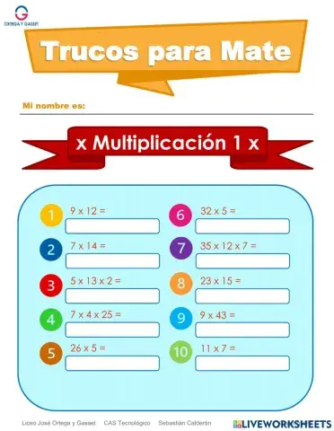 Trucos de Mate: Multiplicación