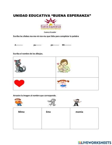 Sílabas ma-me-mi-mo-mu