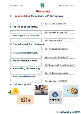 MOVERS 8 - Class 6 - Questions with 'will'
