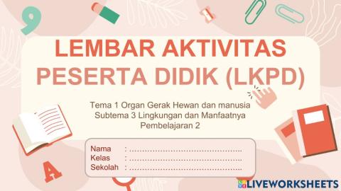 LKPD Tema 1 Subtema 3 Pembelajaran 2