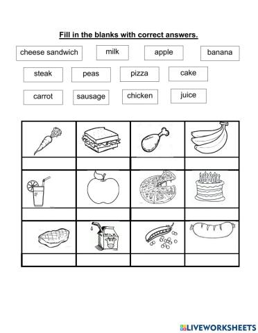 Lunchtime vocabularies exercise (supermind)
