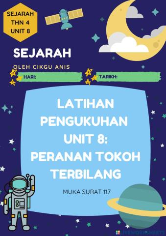 Unit 8:Peranan Tokoh Terbilang.