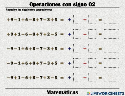 Operaciones Básicas