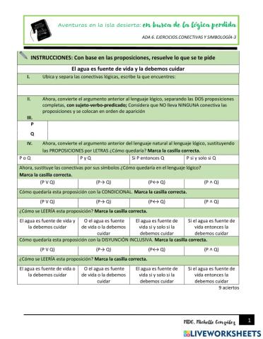 Conectivas y simbología lógica