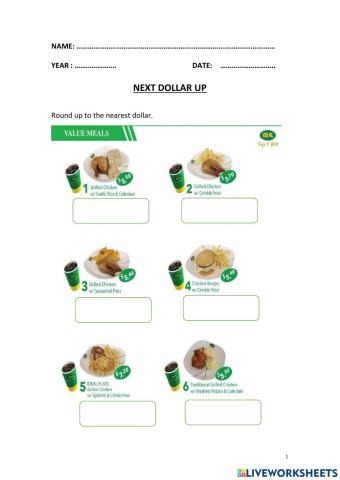 Next dollar up: IDEAL RESTAURANT