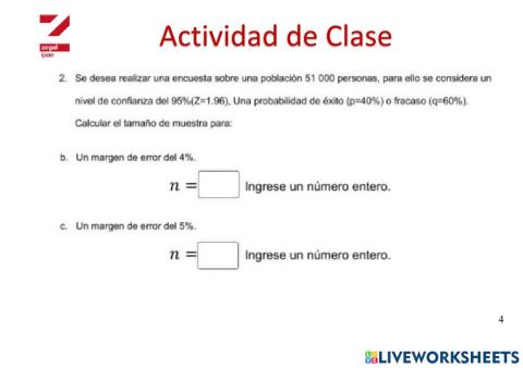 Determinación del Tamaño de Muestra  Proporción 4