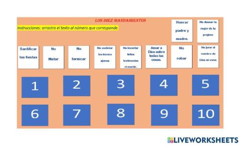 Los diez mandamientos
