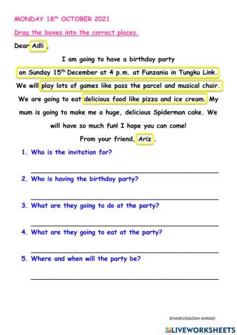 Reading Comprehension