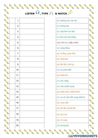 Unit 4 English 10 Vocabulary