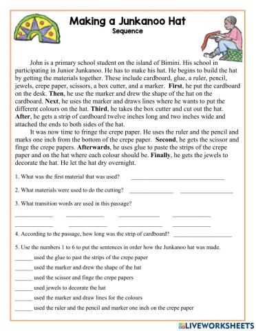 Making a Junkanoo hat sequence