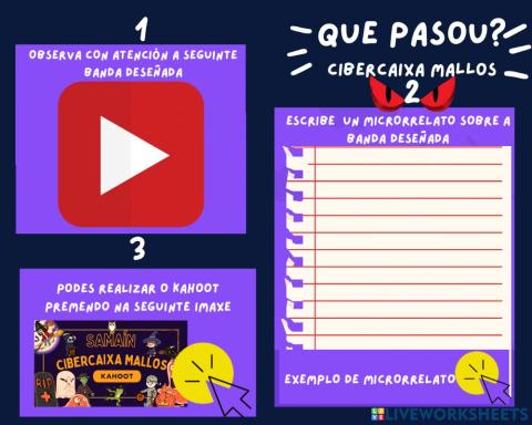 Xogos de palabras en Samaín: Microrrelatos e un Kahoot