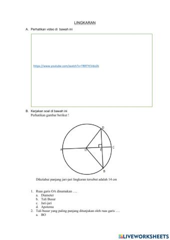 Unsur Unsur Lingkaran