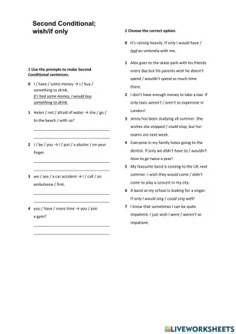 Second conditional A