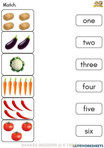 ENG : Number of vegetables