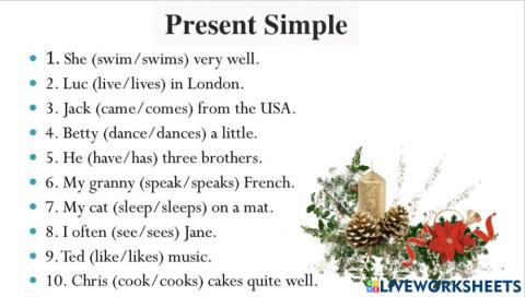 Present Simple (+)
