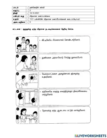 நன்னெறிக் கல்வி ஆண்டு 2 (13.1.5 மிதமான மனப்பான்மை)