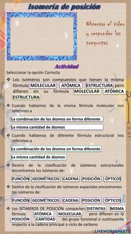Isomería de Posición