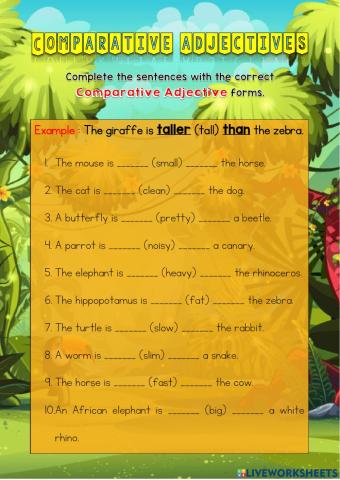 Comparative Adjectives