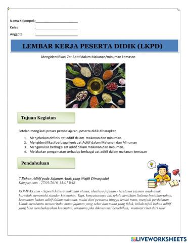 Zat Aditif dan Adiktif