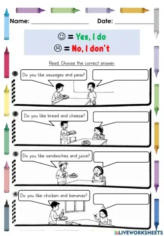 Yes, I do - No, I don't