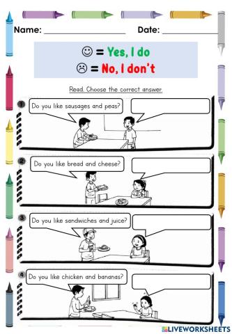 Yes, I do - No, I don't