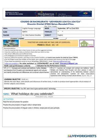 What holidays do you celebrate