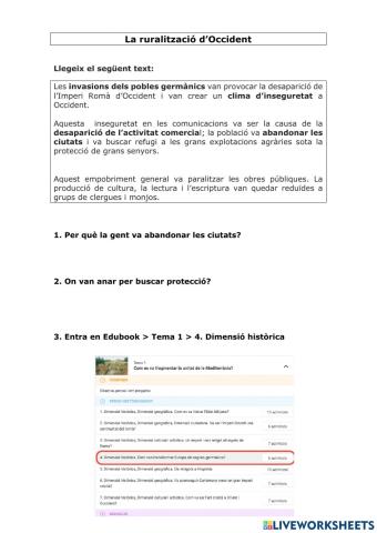 Ruralització Occident