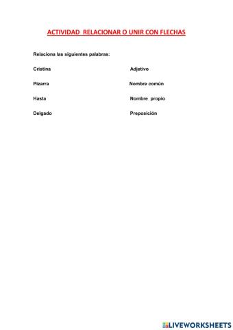 Tarea 4.2 Unir con flechas